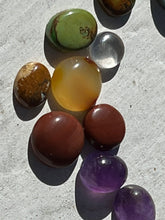 Load image into Gallery viewer, 17 Sacred Stone Cabochons lot closeout