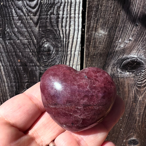 Garnet Heart Shaped Stone