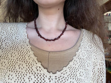 Load image into Gallery viewer, Garnet Beaded Necklace