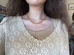 Citrine Beaded Necklace