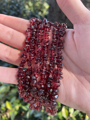 Garnet Beaded Necklace