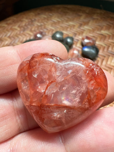 Hematoid Quartz Heart 