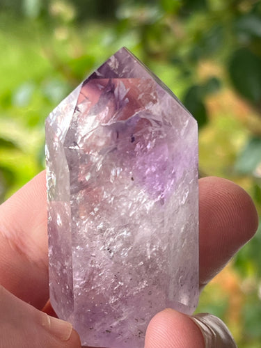 Amethyst Phantom Quartz Crystal Point