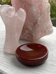 Rose Quartz Carved Angel