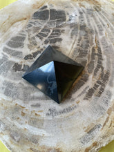 Load image into Gallery viewer, Black Shungite Carved Pyramid from Russia