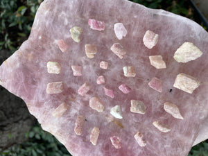 Tourmaline Raw Green and Pink Natural 30 Pieces