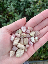 Load image into Gallery viewer, Tourmaline Raw Green and Pink Natural 30 Pieces
