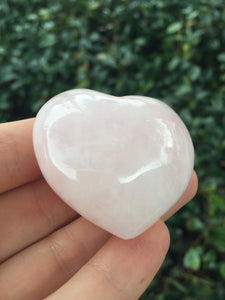 Rose Quartz Pink Heart Shaped Stone