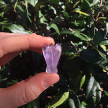 Load image into Gallery viewer, Amethyst Carved Purple Stone Angel Fairy