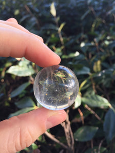 Clear Quartz Cystal Sphere Orb Marble