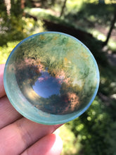 Load image into Gallery viewer, Moss Agate Bowl Green and White Carved   Crystal