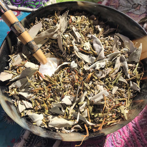 Medicine Woman California White Sage Dried Leaf Ceremonial Herb Blend