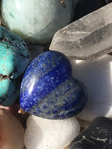 Lapis Lazuli Heart Shaped Stone