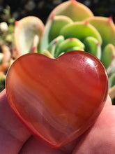 Load image into Gallery viewer, Carnelian Orange Agate Heart Shaped Crystal