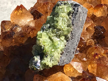 Load image into Gallery viewer, Peridot Raw In Matrix Green Arizona Crystal Rock Formation