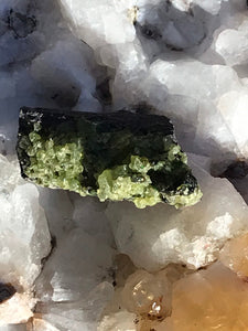 Peridot Raw In Matrix Green Arizona Crystal Rock Formation
