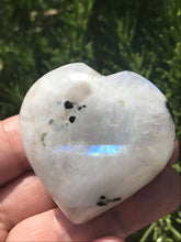 Load image into Gallery viewer, Rainbow Moonstone Carved Heart Tumbled