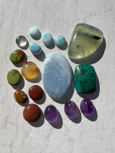 Load image into Gallery viewer, 17 Sacred Stone Cabochons lot closeout