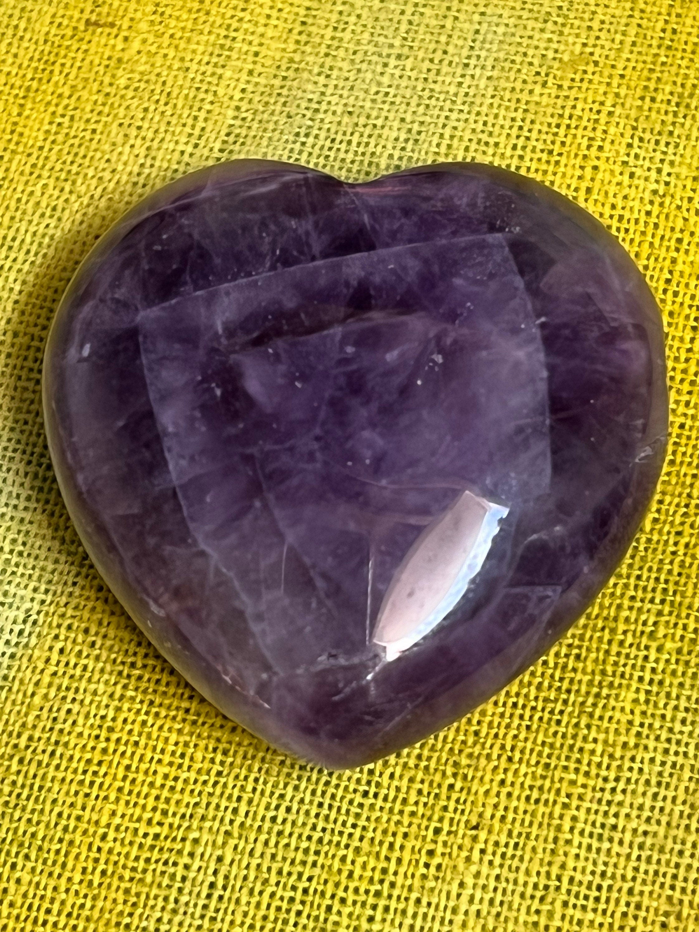 Amethyst Heart Purple Crystal Stone – Mountain Spirit Store