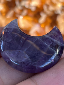 Amethyst Moon Purple Crystal Stone