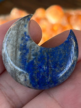 Load image into Gallery viewer, Lapis Lazuli Moon Shaped Stone