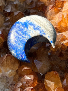 Lapis Lazuli Moon Shaped Stone