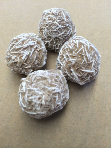 Desert Rose Selenite Raw Mineral Specimen, set of 4